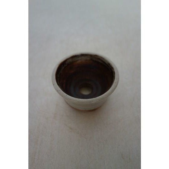 Mame bonsai pot 'Rene Lecocq' rond creme 5cm