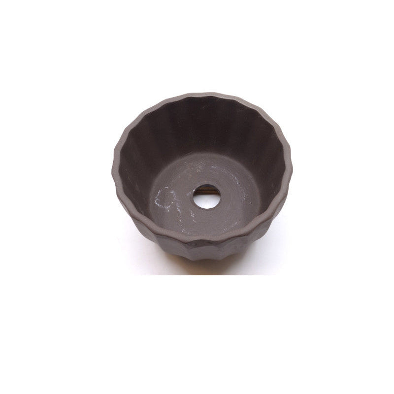Bonsai pot ongeglazuurd chrysanten 12cm