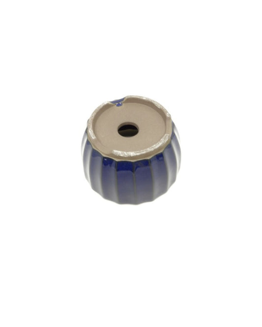 Shohin Bonsai Pot donker blauw chrysanten 10cm