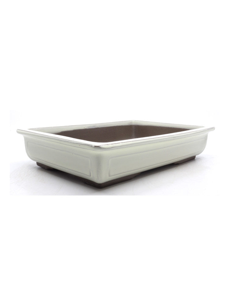 Bonsai pot creme rechthoekig 28cm