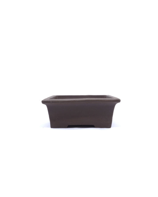 Bonsai pot ongelazuurd rechthoekig 13cm - set