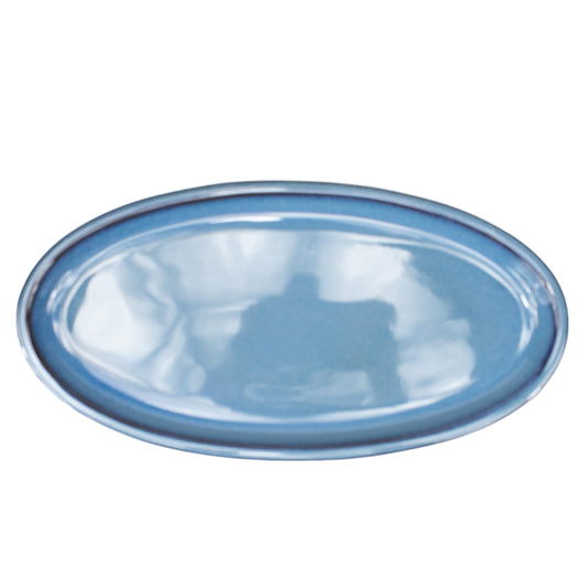 Bonsai onderschotel blauw ovaal 31cm