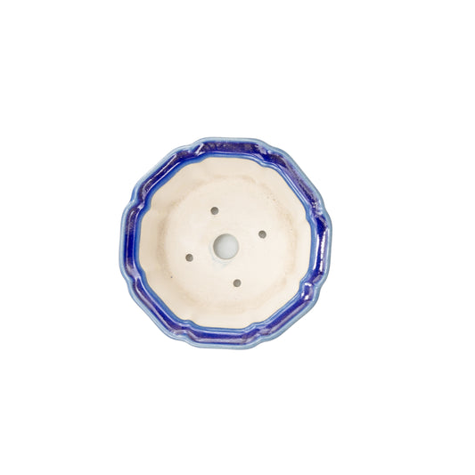 Bonsai Yixing pot blauw lotus 13cm