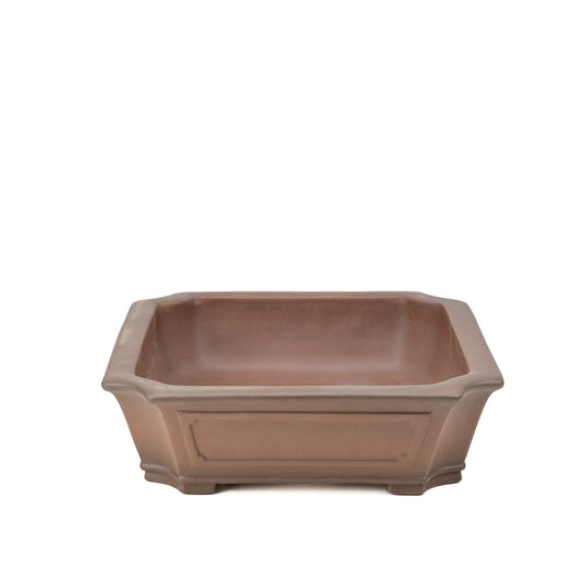 Bonsai Yixing pot ongeglazuurd rechthoek 34cm