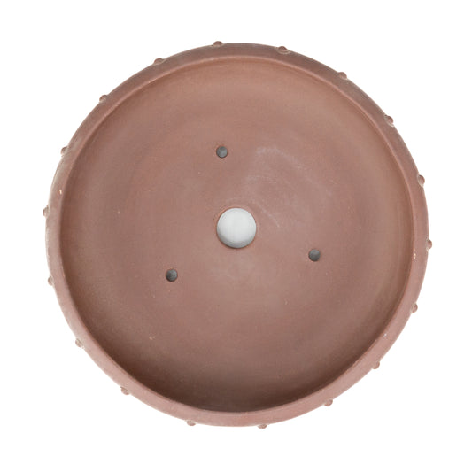 Bonsai Yixing pot ongeglazuurd trommel rond 27cm