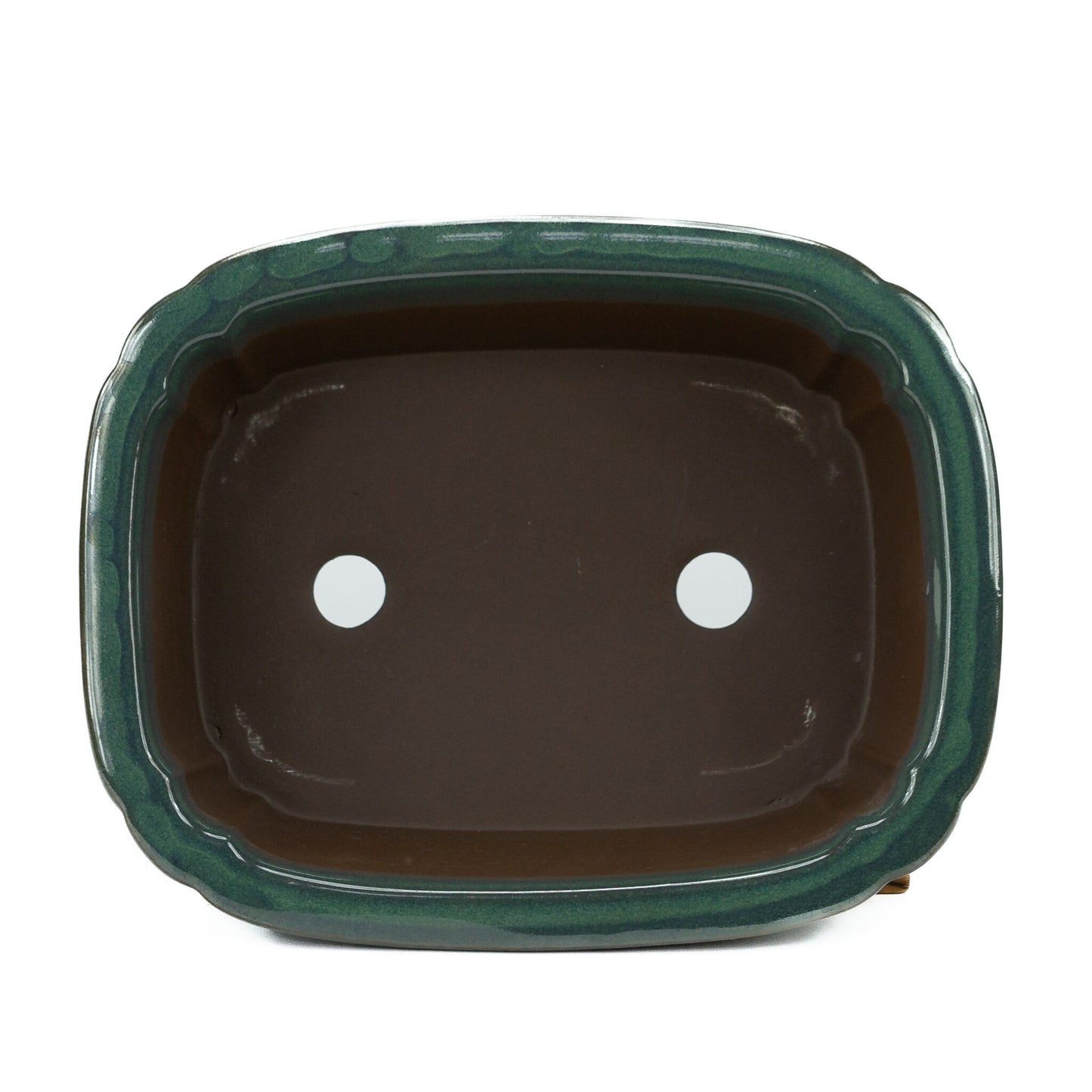 Bonsai pot donker groen mokko 22cm