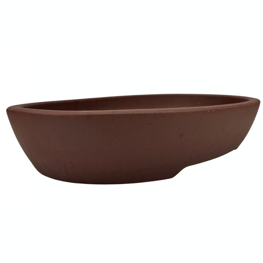 Bonsai pot - ovaal, ongeglazuurd (46cm breed)