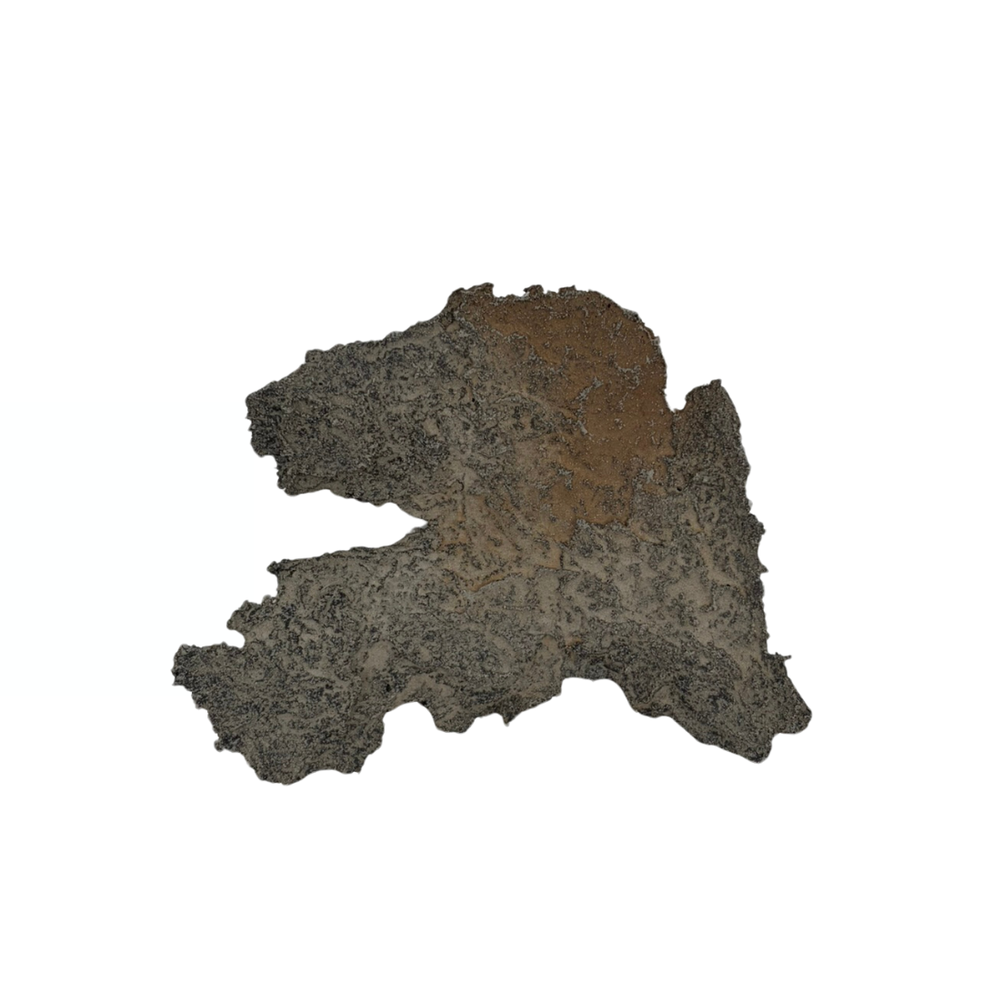 Bonsai slab grijs met beige accenten 23cm