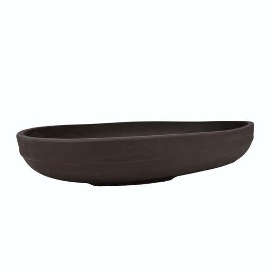 Bonsai pot ongeglazuurd ovaal 47cm