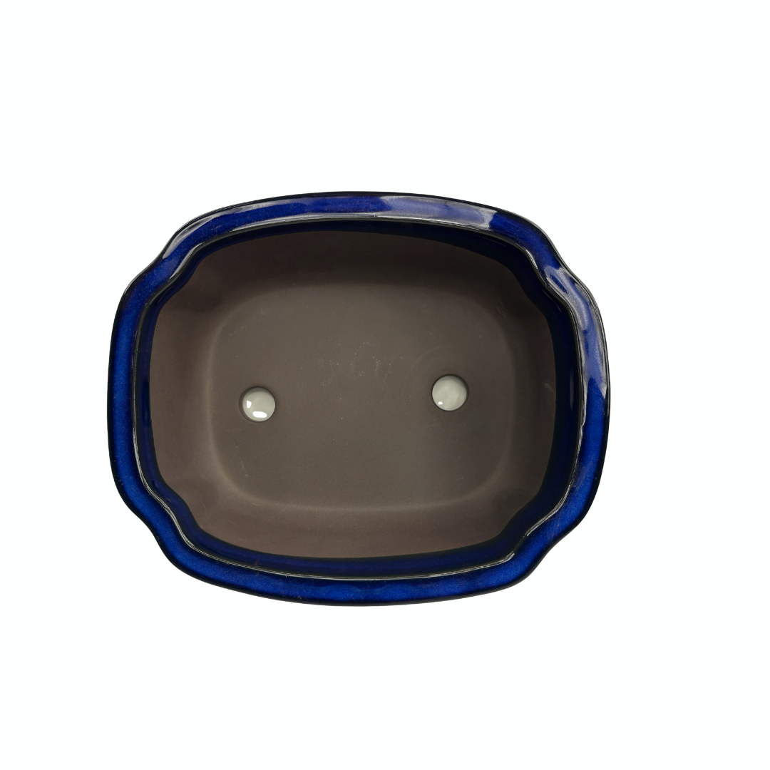 Bonsai pot blauw mokko 28cm