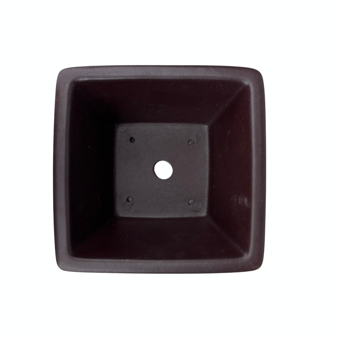 Bonsai pot ongeglazuurd vierkant 14cm