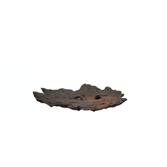 Bonsai slab bruin met rode accenten 17cm