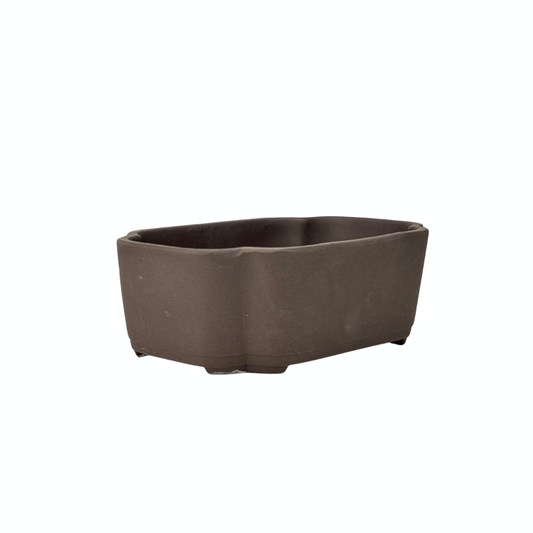 Bonsai pot ongeglazuurd mokko 21cm