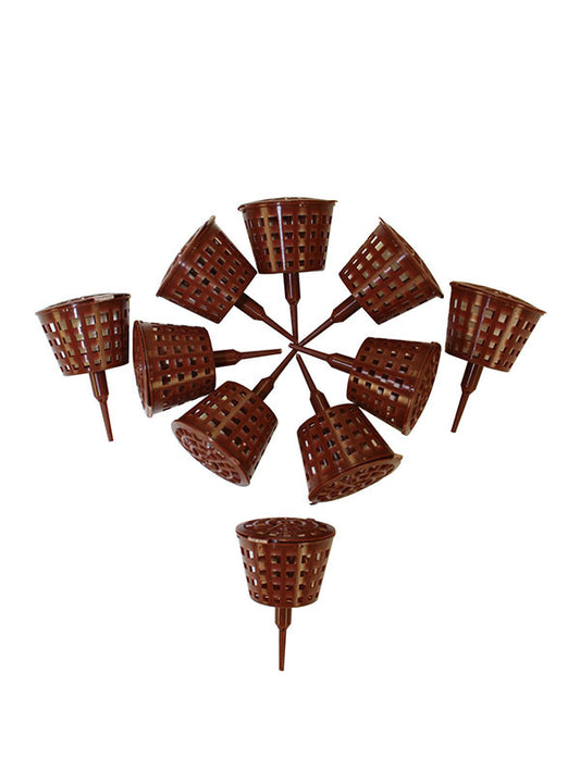 Bonsai mestkorfjes op een pin met deksel small 3.8cm - (10 stuks)