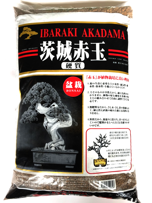 Bonsai akadama 14 liter (standaard)