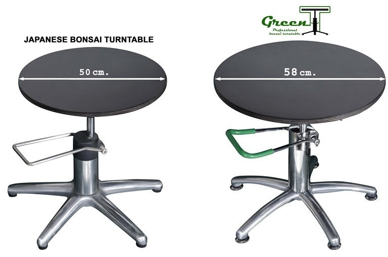 Green T Hydraulic Lift Bonsai Ronde Draaitafel PLUS