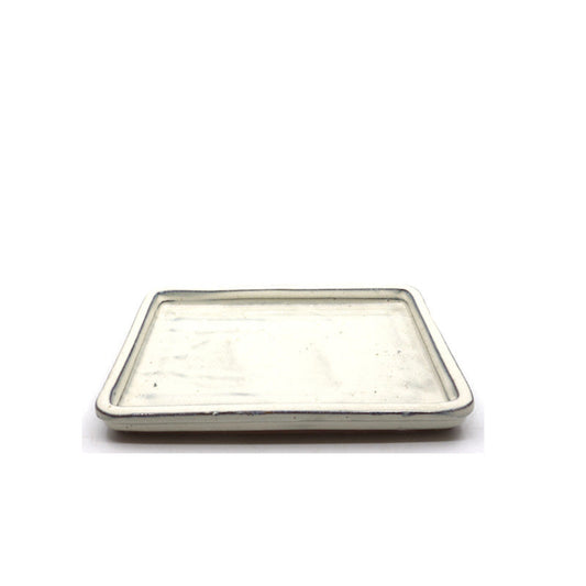 Bonsai onderschotel rechthoekig creme 22cm