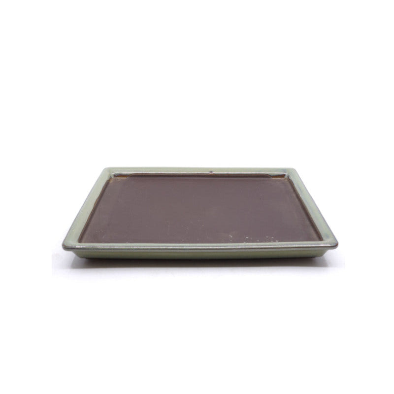 Bonsai onderschotel groen rechthoekig 21cm