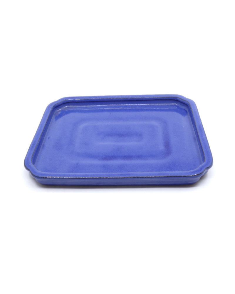 Bonsai onderschotel rechthoek blauw 30cm