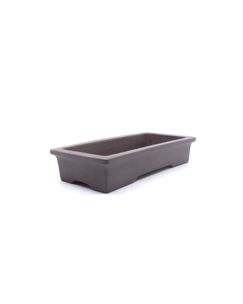 Bonsai pot ongeglazuurd rechthoekig voor groepsbeplanting 27cm