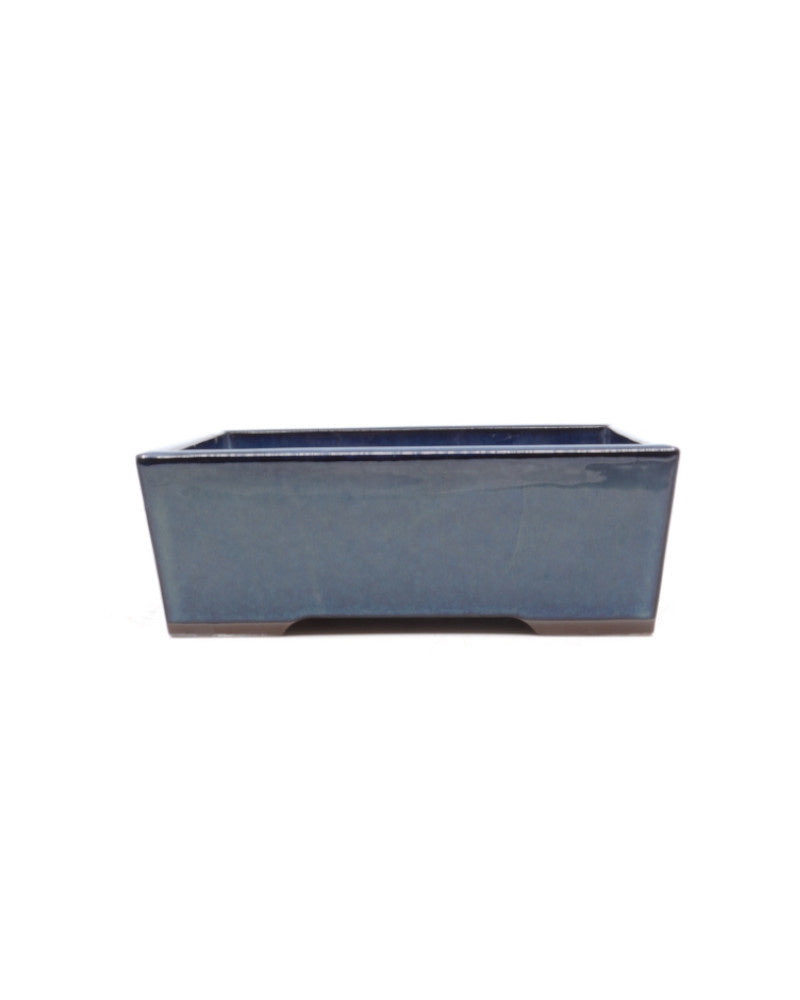 Bonsai pot groen blauw rechthoekig 22cm