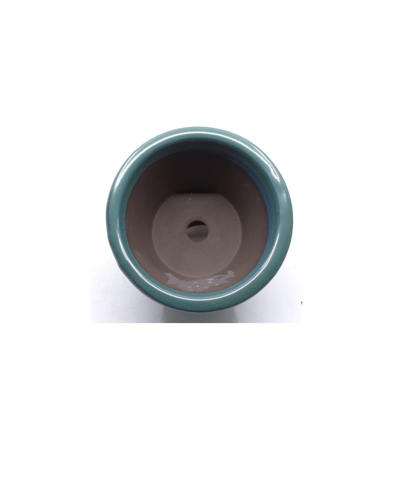 Bonsai pot semi-cascade rond groen 12cm