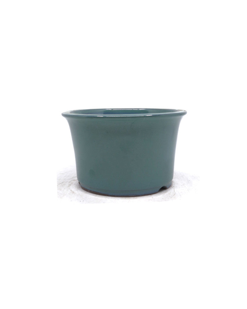 Bonsai pot semi-cascade rond groen 16cm