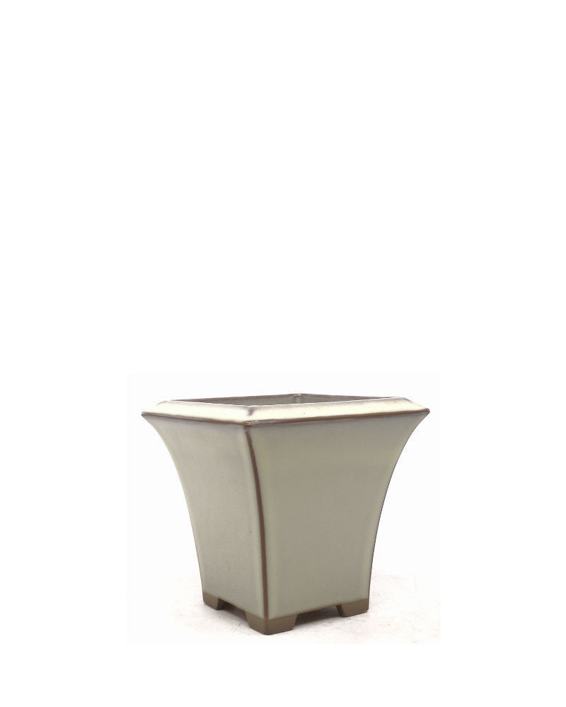 Bonsai pot semi-cascade creme 12cm 