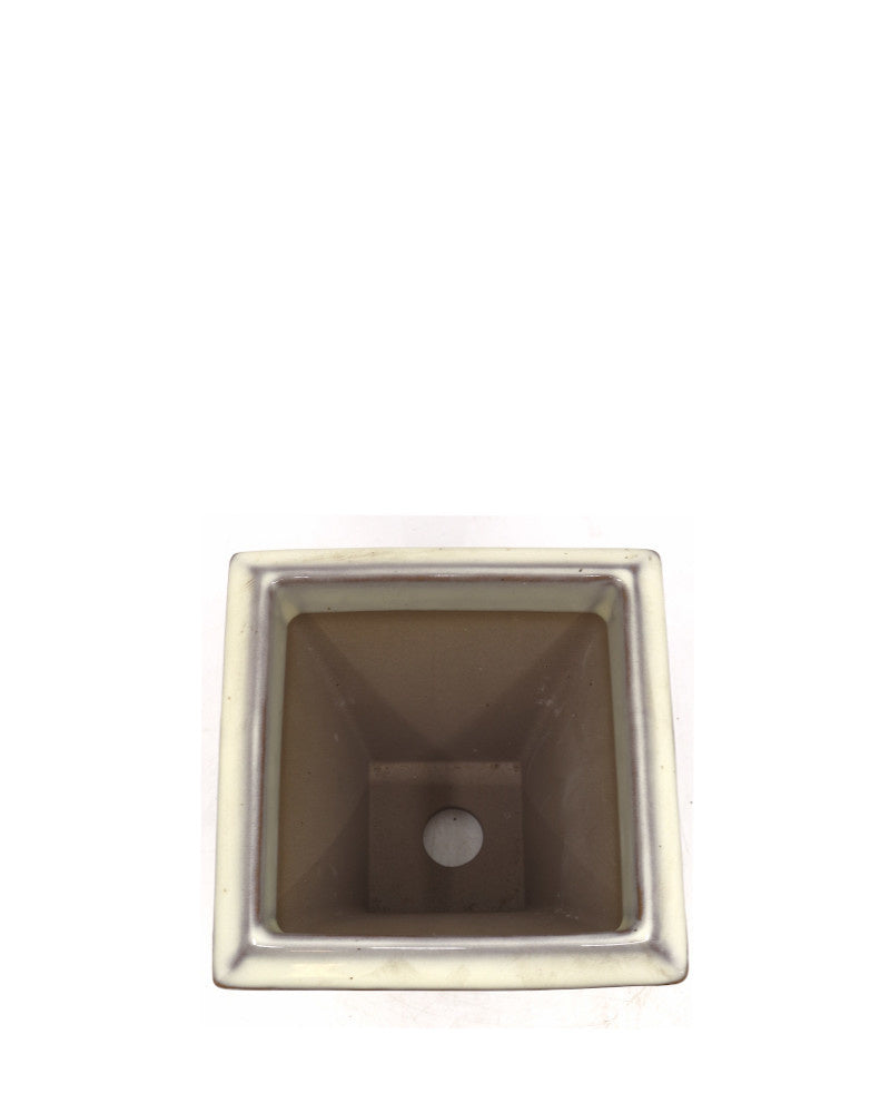 Bonsai pot semi-cascade creme 12cm 