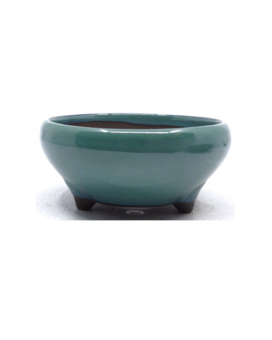 Bonsai pot groen rond 24cm