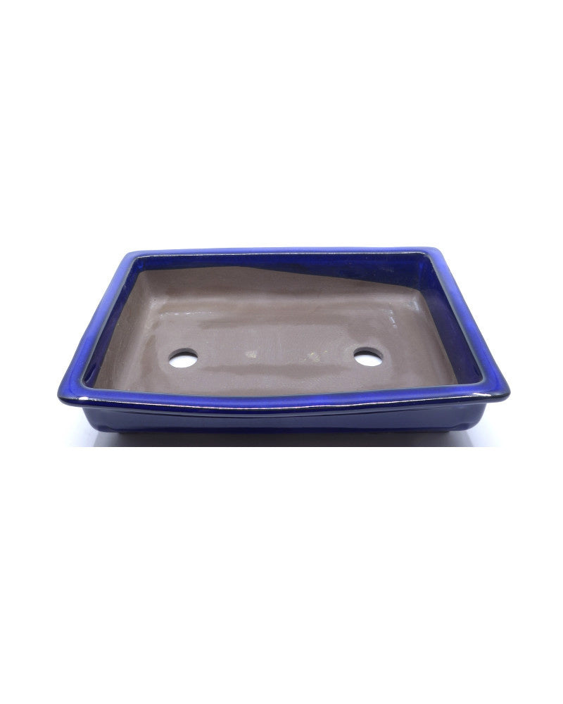 Bonsai pot blauw rechthoekig 37cm