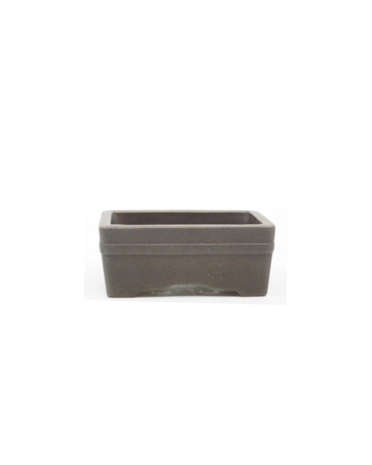 Shohin bonsai pot Yixing ongeglazuurd rechthoek 12cm