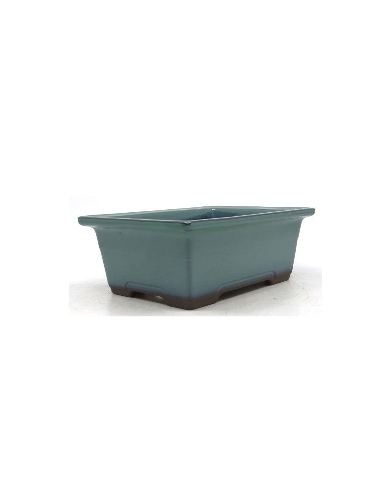 Bonsai pot groen rechthoekig 18cm
