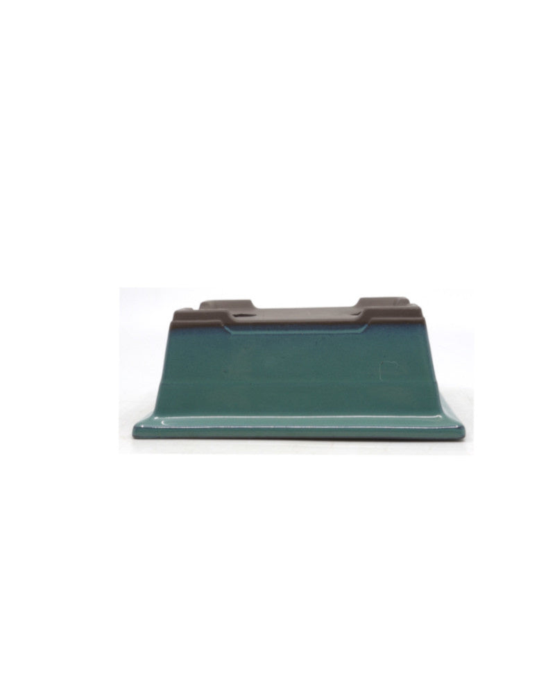 Bonsai pot groen rechthoekig 18cm