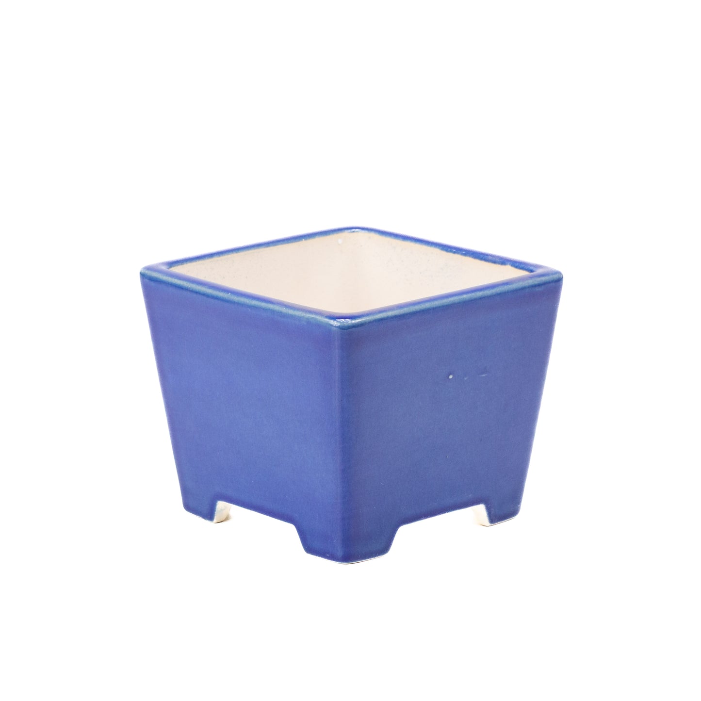 Bonsai pot blauw semi-cascade vierkant 14cm, hoogte 12cm