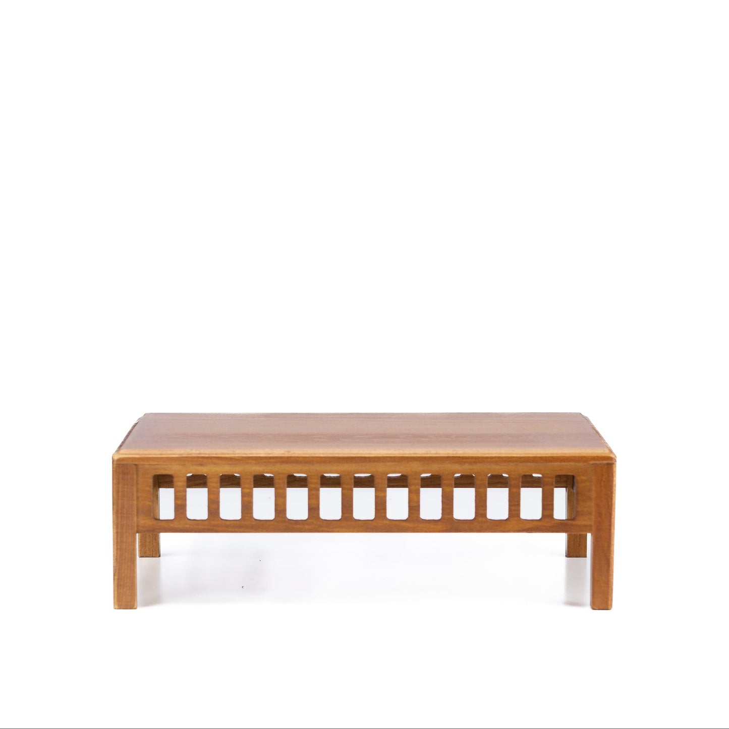 Bonsaitafel lichtbruin, hout met lattendetails 25cm