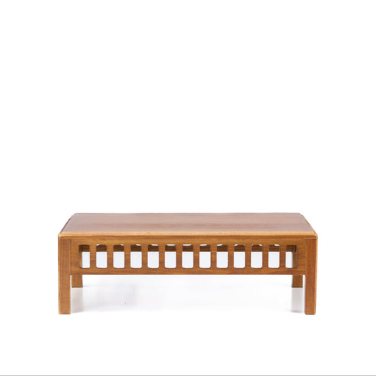 Bonsaitafel lichtbruin, hout met lattendetails 25cm