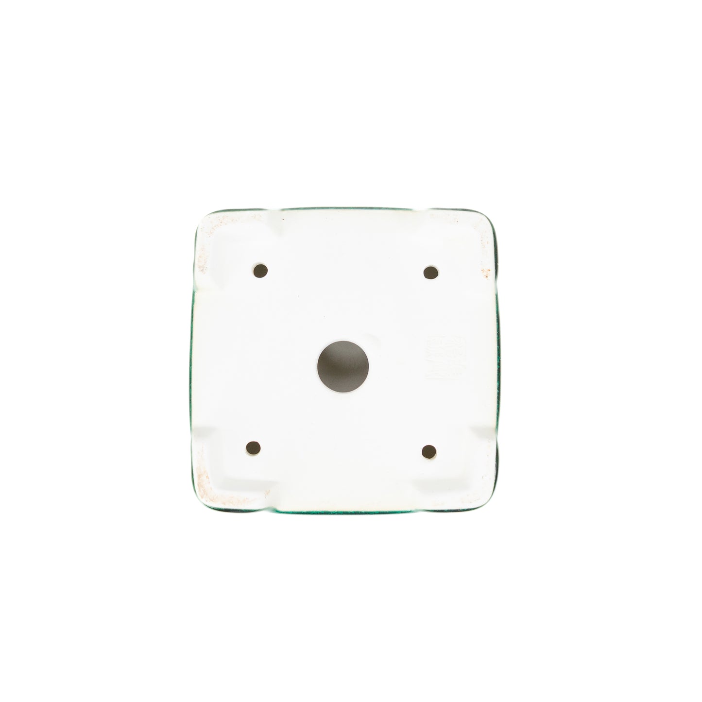 Bonsai Yixing pot groen semi-cascade vierkant 14cm, hoogte 11cm