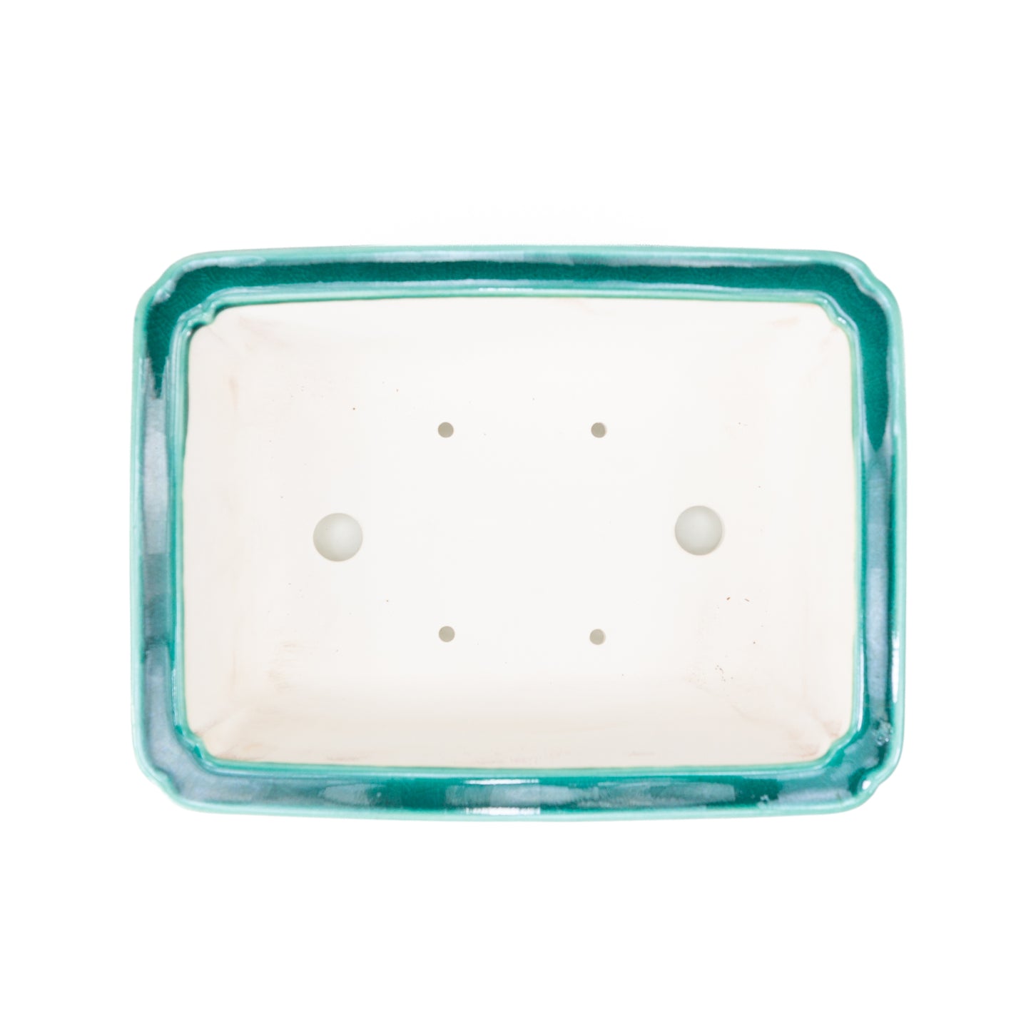 Bonsai Yixing pot groen rechthoek 27cm