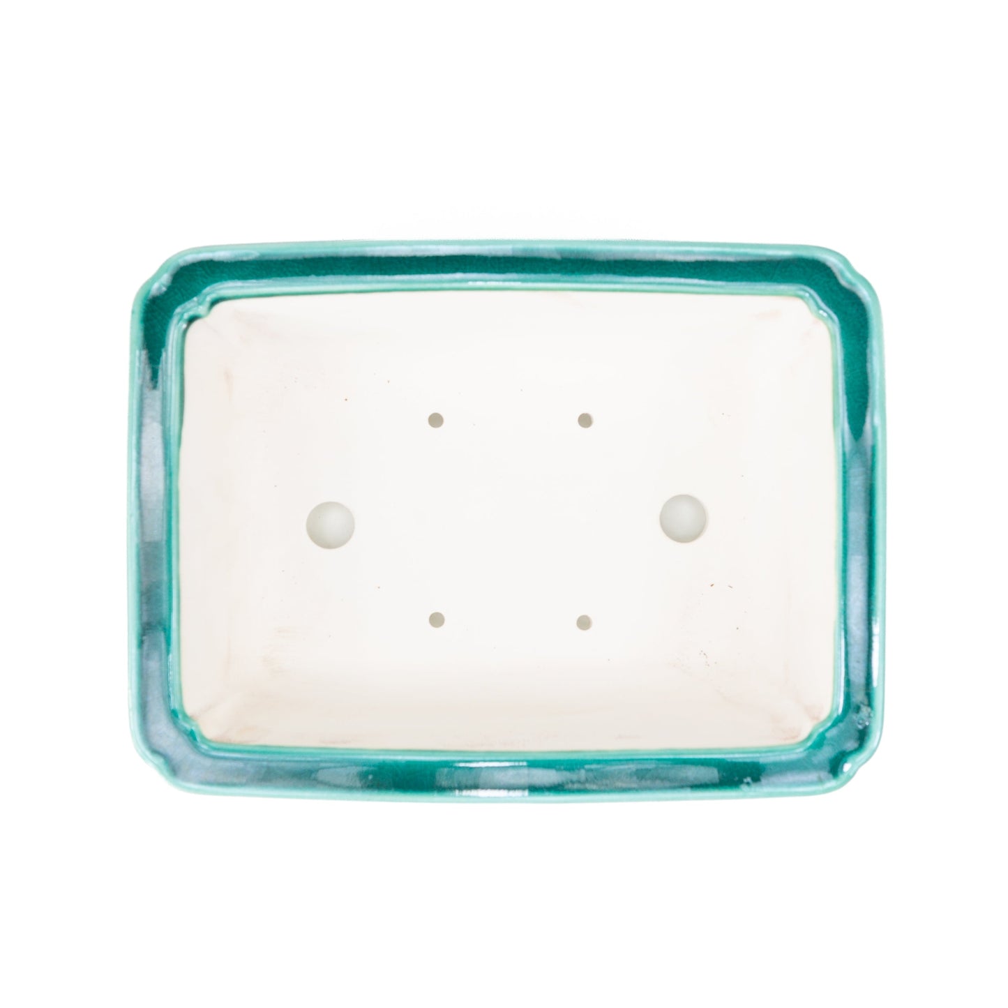 Bonsai Yixing pot groen rechthoek 27cm