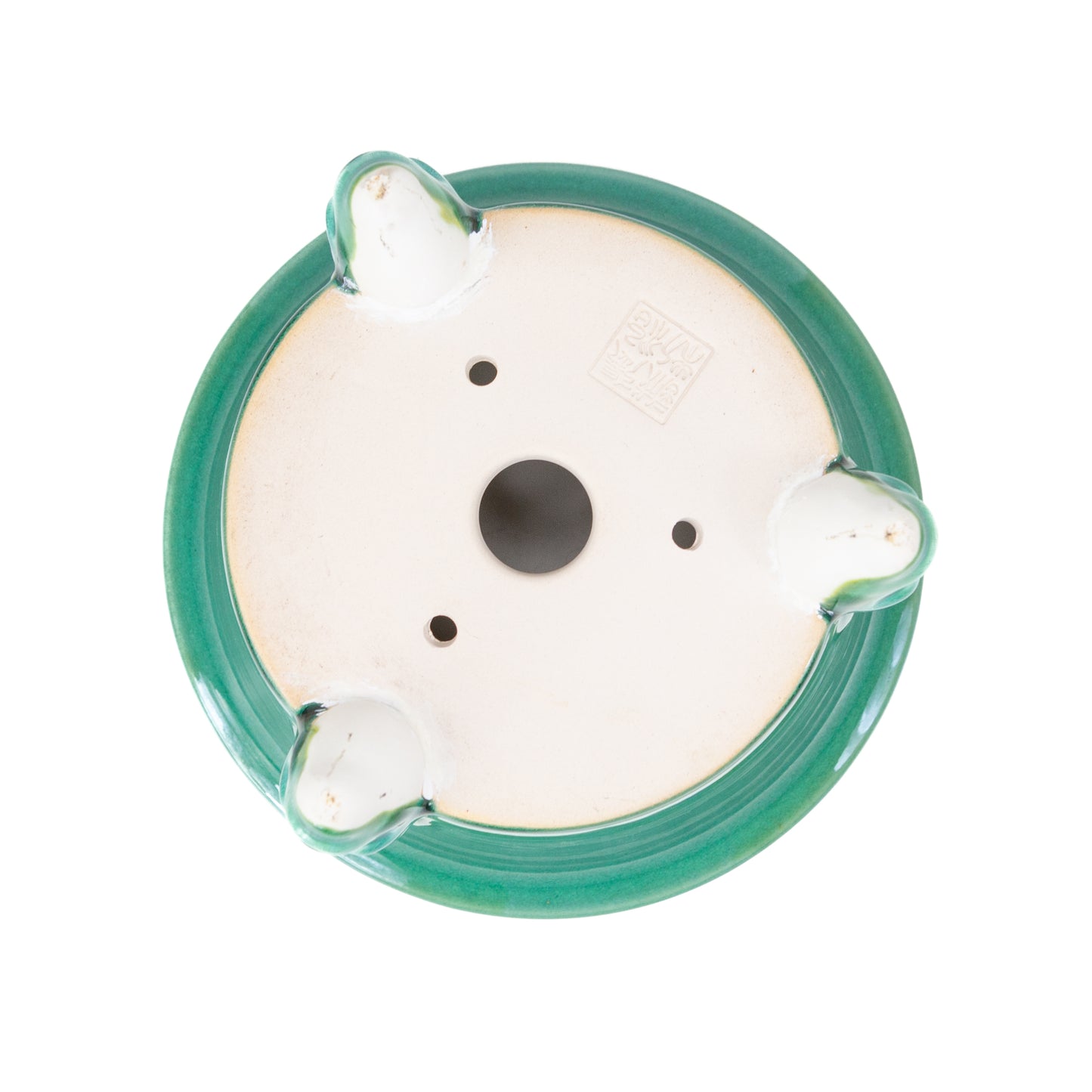 Shohin Bonsai Yixing pot turquoise duivel rond semi-cascade 9cm