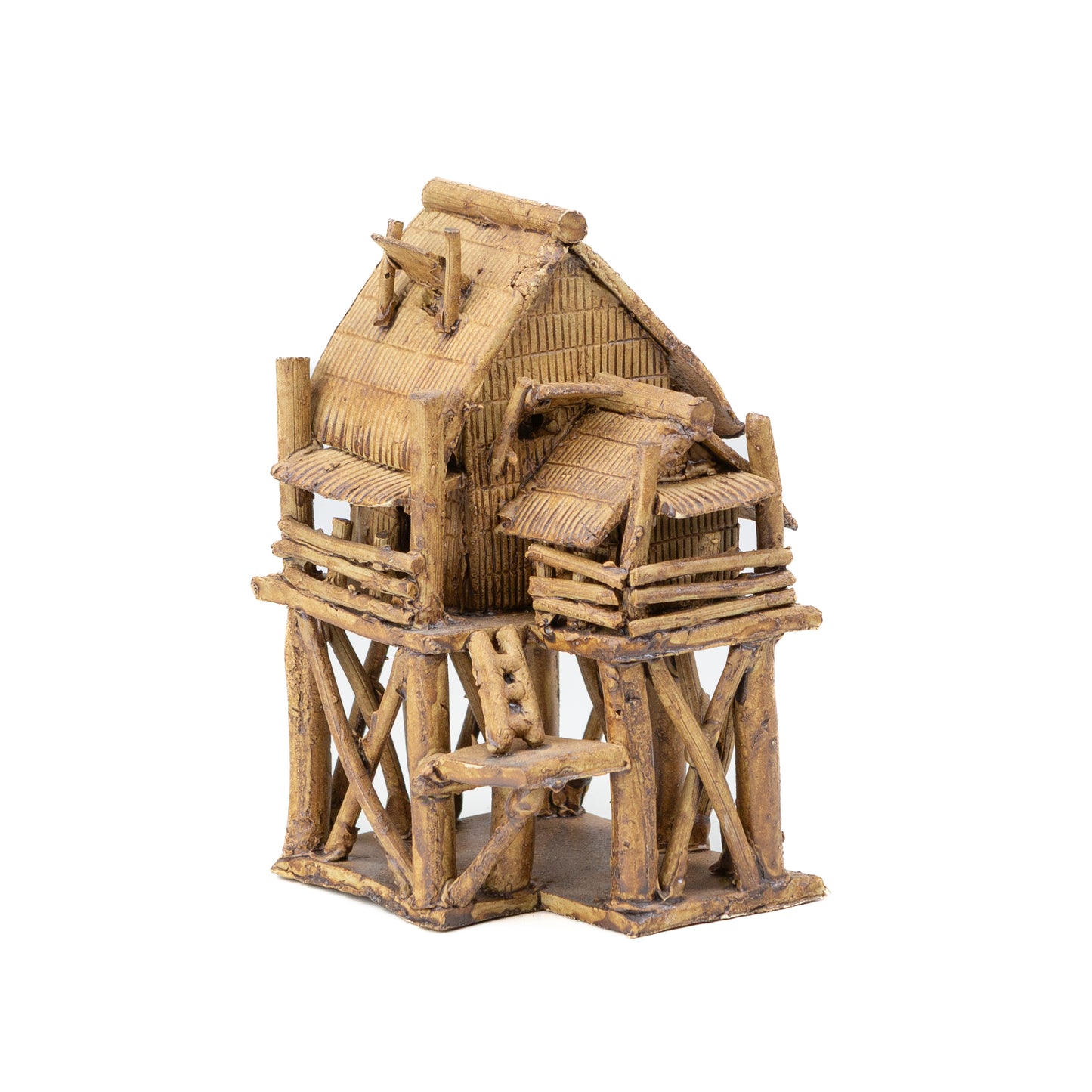 Bonsai ornament Traditioneel huisje bruin