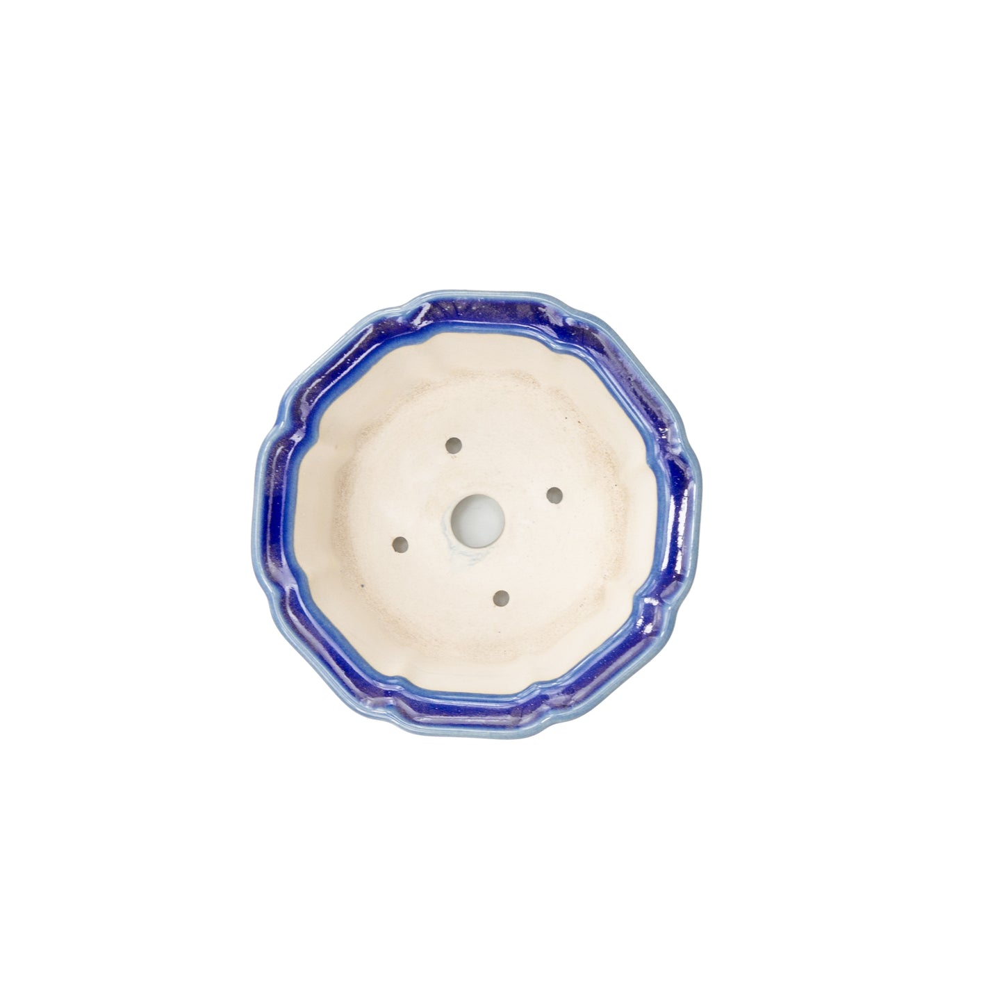 Bonsai Yixing pot blauw lotus 13cm