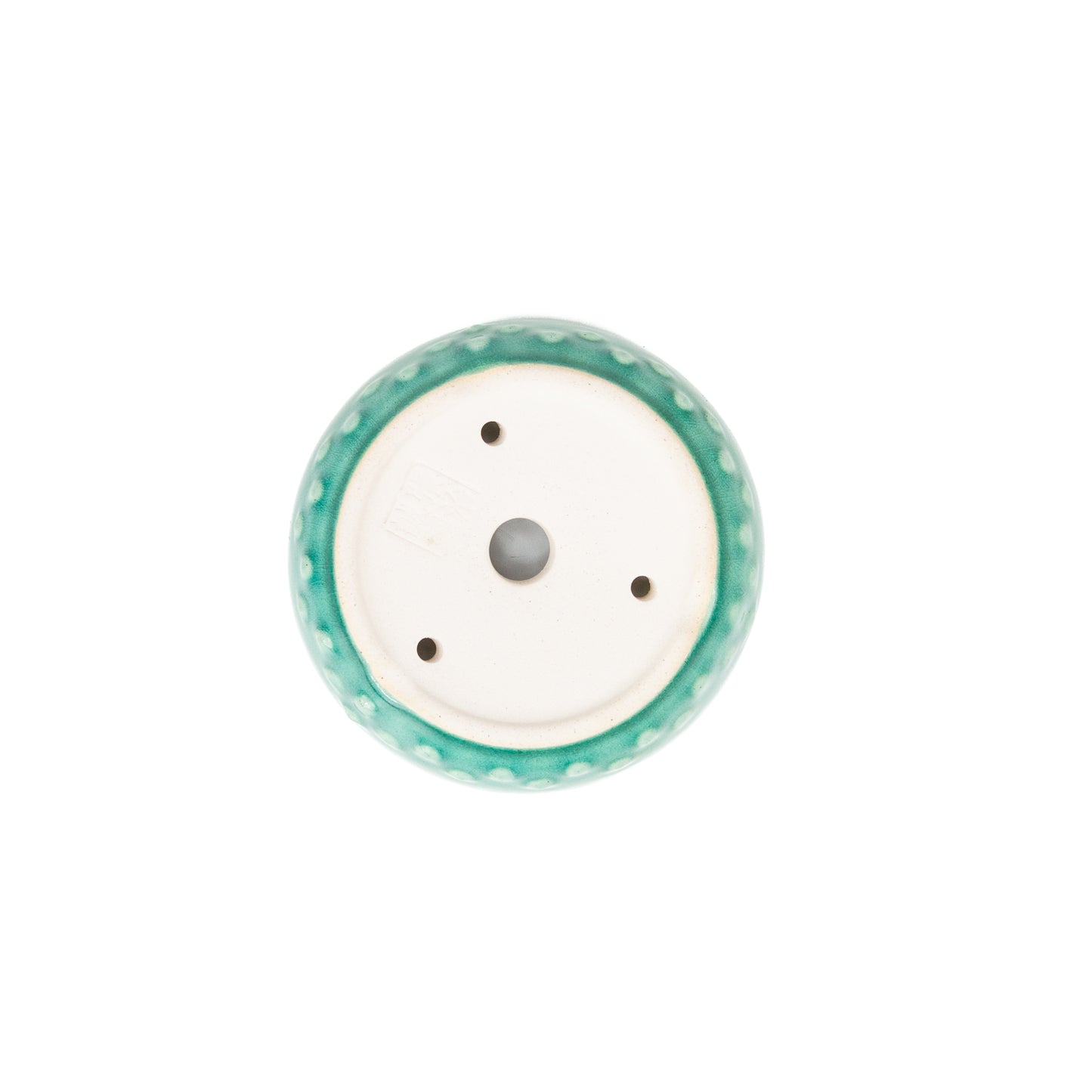 Bonsai Yixing pot groen trommel 12cm