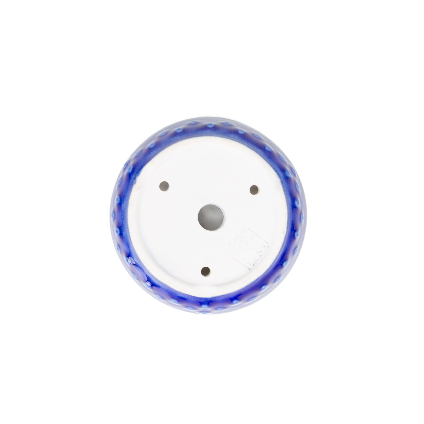 Bonsai Yixing pot blauw trommel 12cm