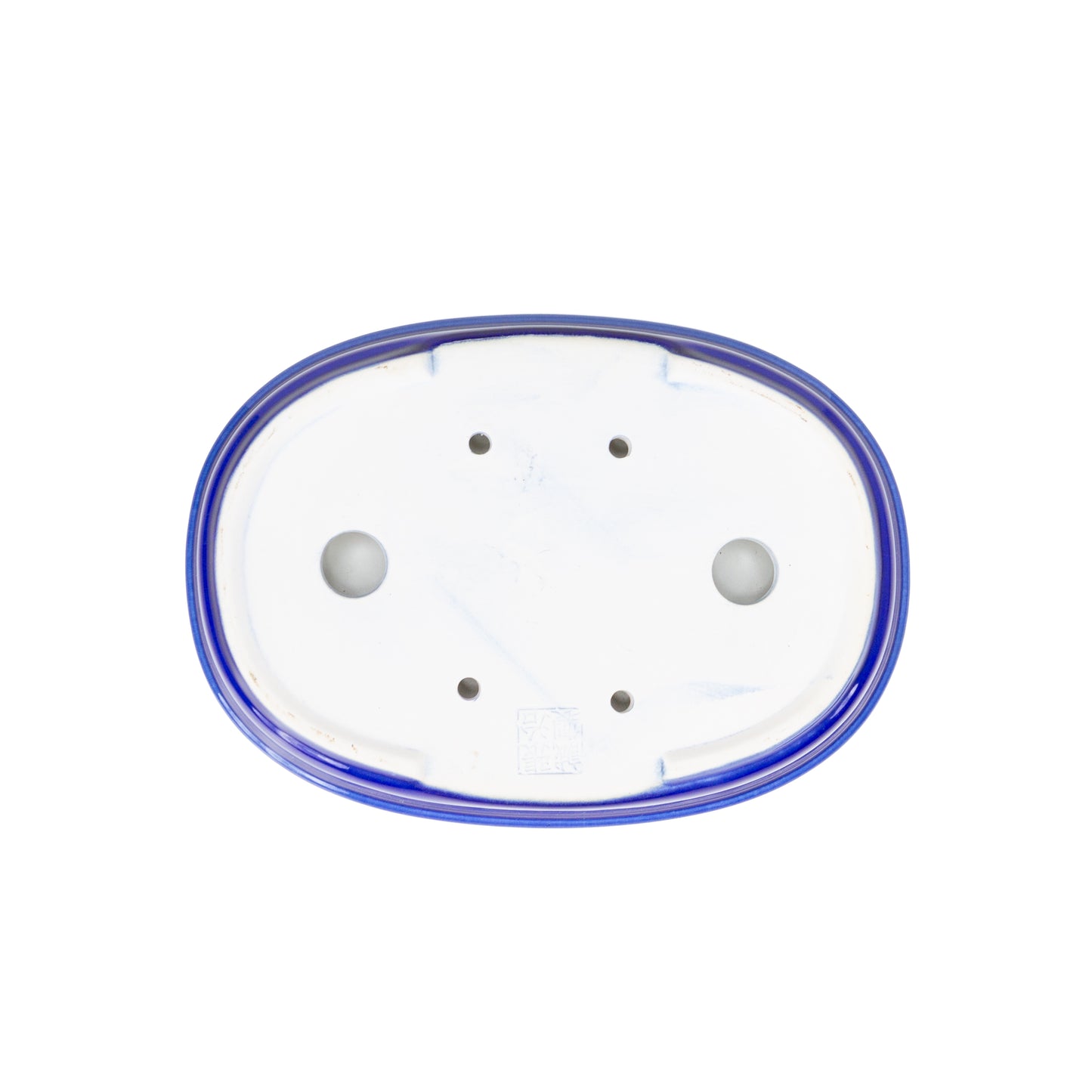 Bonsai Yixing pot blauw ovaal 21cm