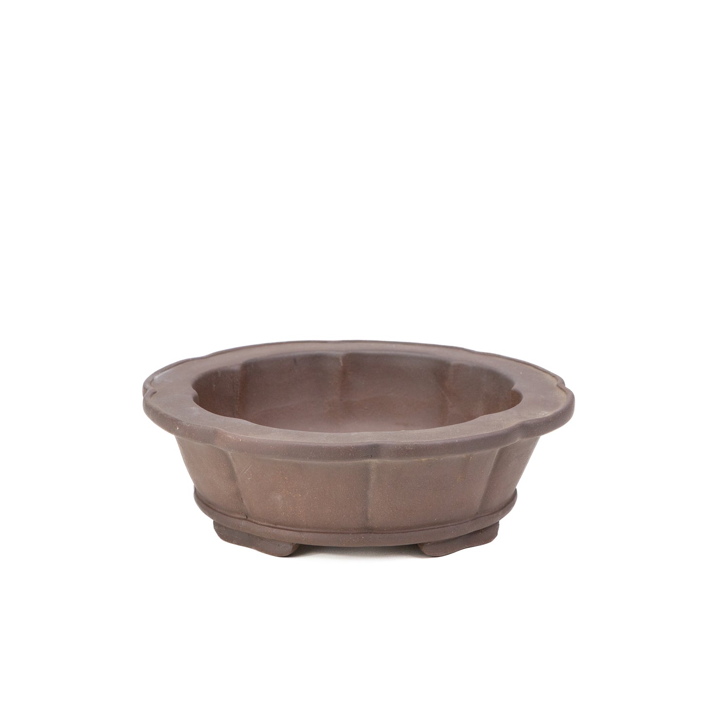 Bonsai Yixing pot ongeglazuurd lotus rond 24cm
