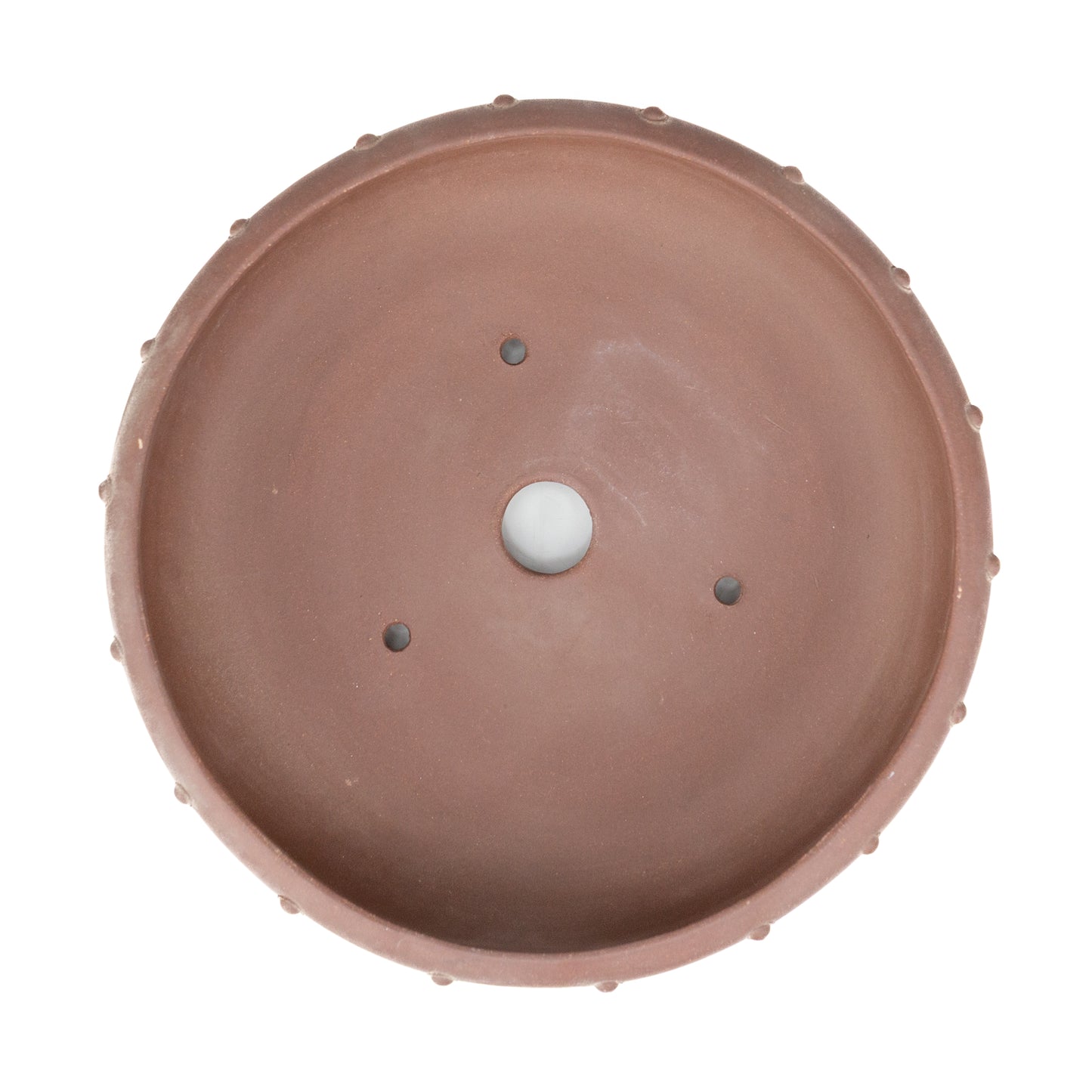 Bonsai Yixing pot ongeglazuurd trommel rond 27cm