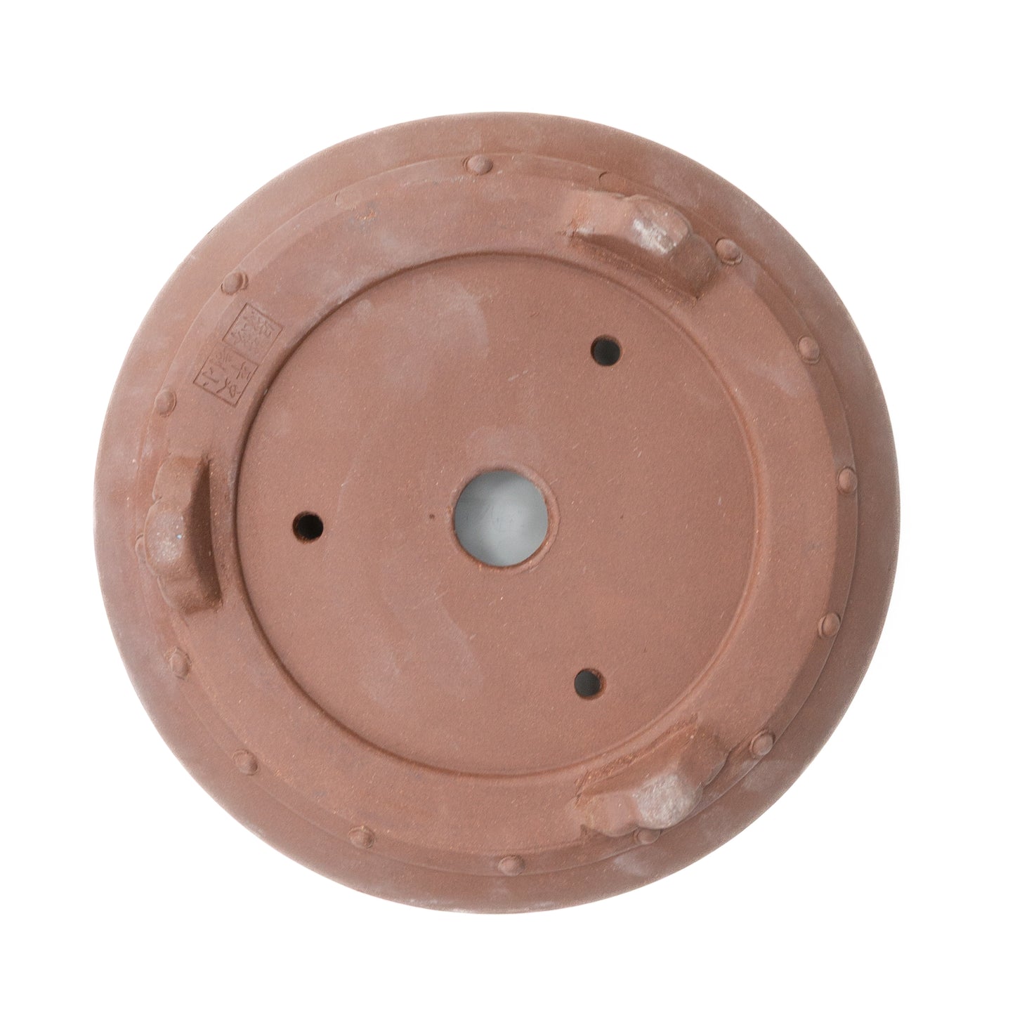 Bonsai Yixing pot ongeglazuurd trommel rond 27cm