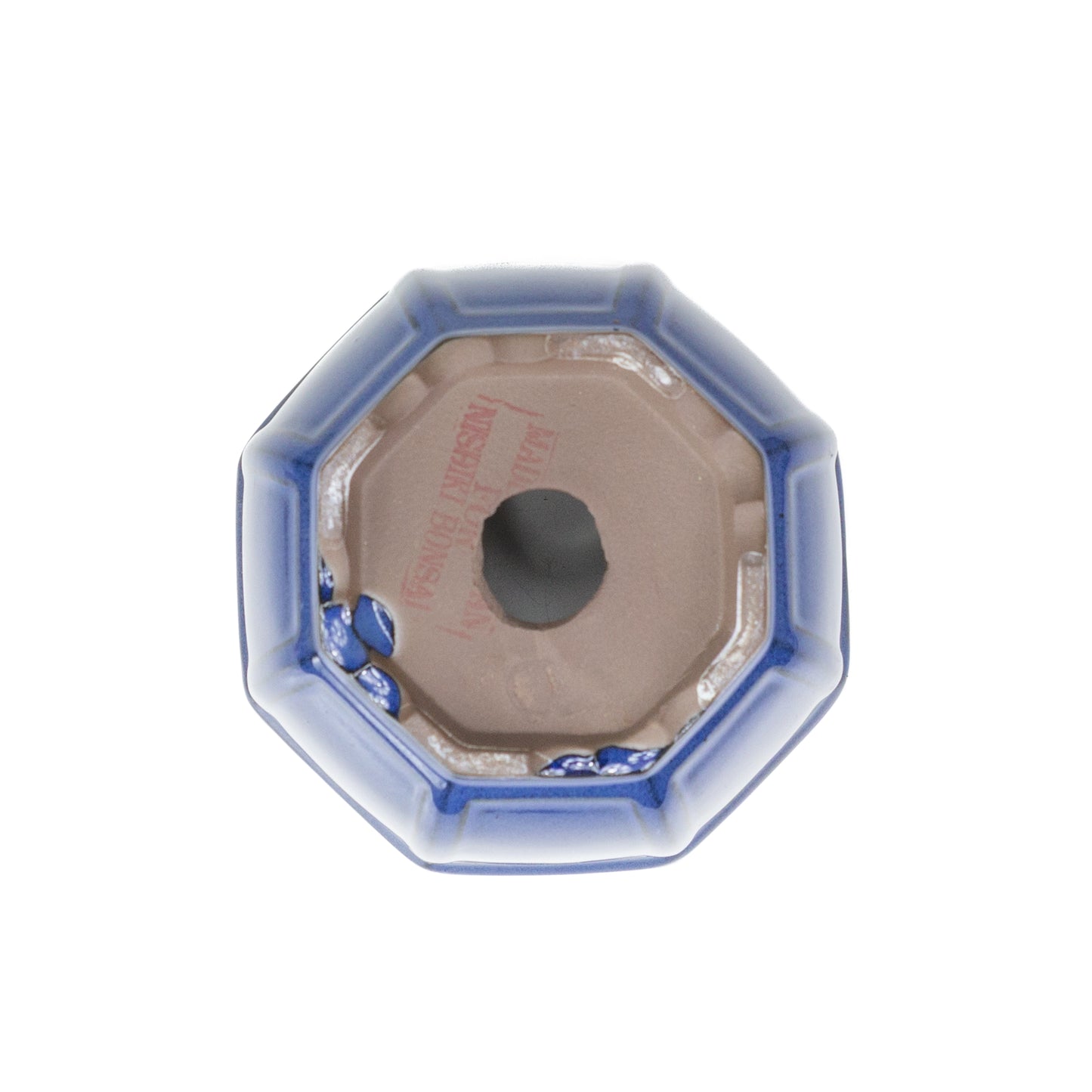 Bonsai pot achthoek cascade blauw 12cm